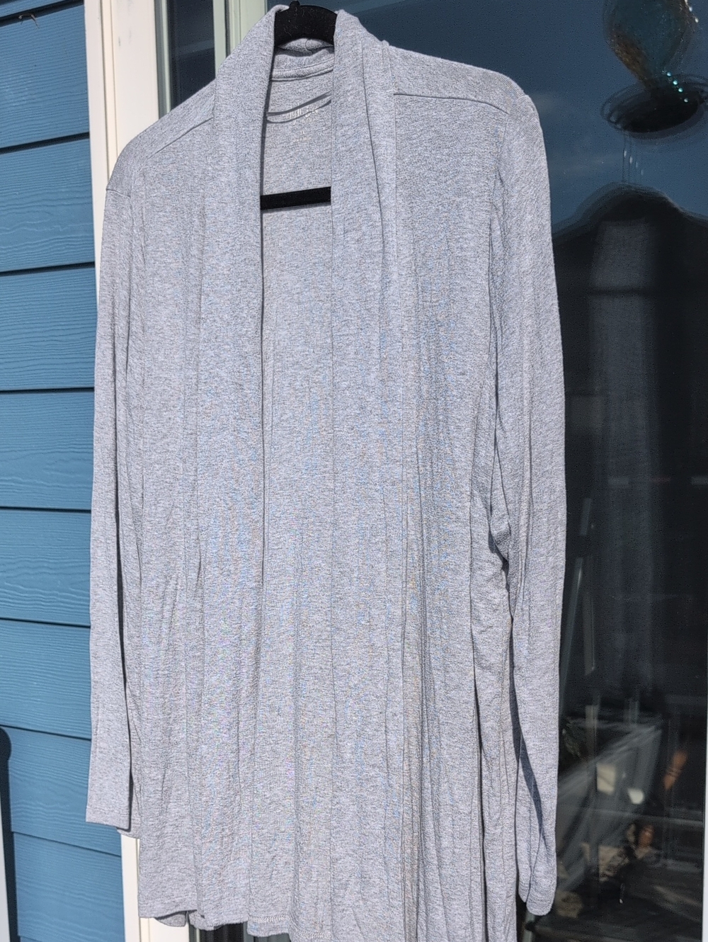 Light Gray Open-Front Women's Super Soft Cardigan Sweater